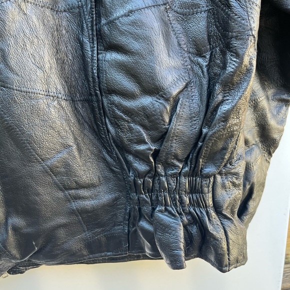 Men’s Leather Motorcycle Jacket - Picture 10 of 12